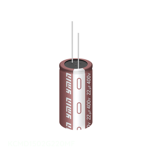 ตัวแทนจำหน่ายอย่างเป็นทางการ KCMD1502G220MF ตัวเก็บประจุแบบ Through Hole CAP ALUM 400V POLAR 22 uF - Product Image 1