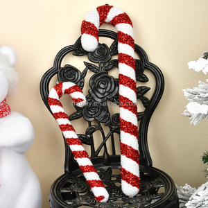 Modern <b>Christmas</b> <b>Tree</b> Hanging Window Scene Layout Decoration Red and <b>White</b> Candy Crutch <b>Christmas</b> Supplies - Product Image 4