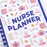 Agendas pour étudiants en soins infirmiers, impression personnalisée, rapports, notes, guides pour infirmières et médecins, carnets de notes, feuilles médicales, agendas
