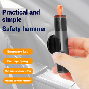 Vente chaude Aikun Mini marteau de sécurité de voiture brise-vitre d'urgence coupe-ceinture de sécurité en alliage d'aluminium de sauvetage + ABS - Product Image 2