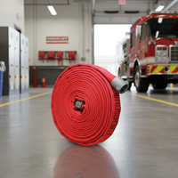 Tuyau d'incendie haute pression 400 PSI, tuyau d'incendie à double gaine de 1,5 pouces avec raccords de tuyauterie à accouplement NH, tuyau haute pression pour camion de pompiers
