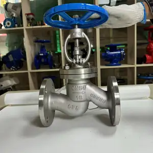 Flange manual globe valve pn16 dn50 full flow thread ball valve manually
