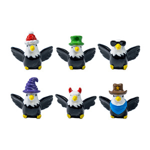 Figuras de águila calva de resina hechas a mano, lindas y al por mayor, para decoración de jardines de hadas, decoración de escritorio de oficina en casa, regalo para niños - Product Image 5