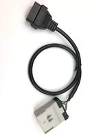 Câble adaptateur RP1226 vers OBD2, 14 broches mâle vers 16 broches femelle, pour connexion de diagnostic ELD de camion