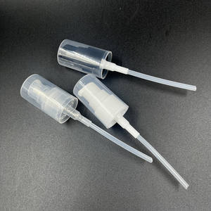 Bouteille de lotion en plastique PET de 30ml Bouteille de 1oz à épaulement plat avec couvercle de pompe à bouche d'oiseau Bouchon blanc - Product Image 6