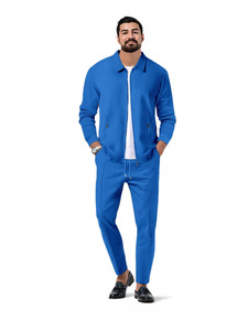Conjunto Deportivo Casual para <span class=keywords><strong>Hombre</strong></span> 2026, Corte Ajustado, Otoño, Chaqueta <span class=keywords><strong>con</strong></span> Cierre y Bolsillos, Pantalones, <span class=keywords><strong>Traje</strong></span> Personalizado de 2 Piezas - Product Image 6