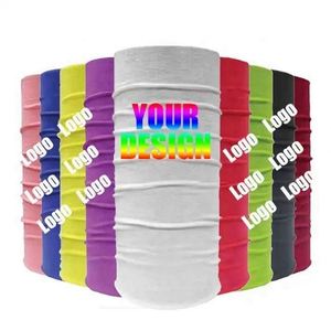 Cache-cou multifonction en microfibre 100 % polyester, imprimé avec logo personnalisé, coloré, sans couture, avec impression par sublimation thermique - Product Image 2