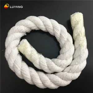 LUYANGWOOL 2300F القطر 1/4 "X500ft ألياف خزفية حبل مجدول أو مبروم