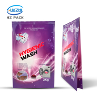 Sachet à soufflet latéral thermosoudé de haute qualité pour poudre détergente, pochette anti-humidité, impression hélio, taille personnalisée