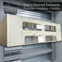 Pièces d'équipement électrique en polycarbonate sur mesure, usinage CNC, pliage, gravure, découpe, antistatique, résistant aux chocs, OEM