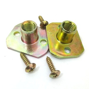 M10 Thép Mạ Kẽm Vuông Cơ Sở T <span class=keywords><strong>Nut</strong></span> Với Hai Lỗ Brad Để Giữ Đá Leo Núi - Product Image 6