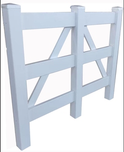 Paneles de PVC para cercas de caballos Fábrica de cercas de seguridad Sostenibles Bajo mantenimiento Popular - Product Image 1
