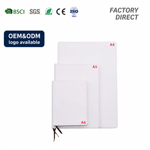 Wholesale A5 A6 PU Leather Sublimation Notebook Thread Sewn Office Style Printed Journal Students A4 Size Business <strong>Work</strong> <strong>Diary</strong> - Product Image 1