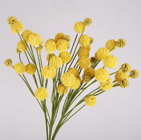 Fleur artificielle en plastique, modèle châtaigne, à 10 têtes, faite à la main, moderne, écologique, réutilisable et recyclable, pour la décoration intérieure