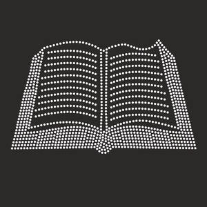 Hot Fix You Don't Know My Story Book Plantilla de diamantes de imitación Diseñ<span class=keywords><strong>o</strong></span> ostentoso Calcomanía de cristal Plantilla Strass Transferencia de libros de diamantes de imitación - Product Image 2