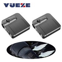 2 pièces Ailes d'ange pour voiture Lumière de bienvenue sans fil pour porte de voiture Lumière décorative de courtoisie Projecteur d'ombre Lampe LED Logo HD Lumière Accessoires de voiture