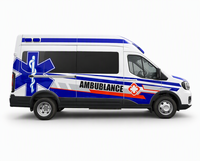 Ambulances électriques Ford V363 V362 ABS PVC, véhicules médicaux, fourgonnettes d'ambulance, voitures d'ambulance de secours d'urgence