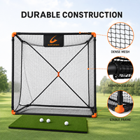 Filet d'entraînement de golf portable pour adultes avec cible, idéal pour le practice de la frappe, du driving et du chipping en extérieur