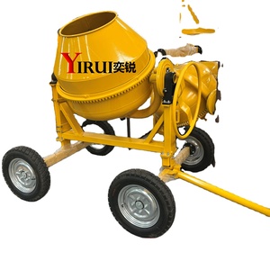 เครื่องผสมคอนกรีตซีเมนต์อัตโนมัติ 350 ลิตร 4 ล้อ ประสิทธิภาพสูง แบบเคลื่อนย้ายได้ ได้รับการรับรองมาตรฐาน CE ISO สำหรับงานก่อสร้างถนนและสะพาน - Product Image 1