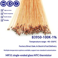 Capteur NTC à perles de verre MF51 de petite taille, 5K 10K 100K, précision 1%, B3950 B4200 pour imprimante 3D et dispositif médical