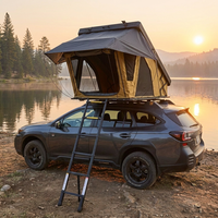 Tente de toit rigide haut de gamme pour camping en voiture, toutes saisons, avec bâche de protection et échelle pour véhicule 4x4