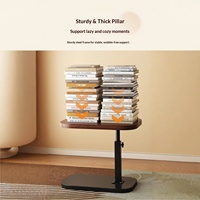 Table basse pliable et réglable avec roulettes, style américain, pour dortoir et usage domestique