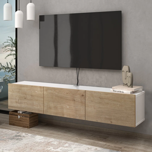<span class=keywords><strong>Meuble</strong></span> de salon moderne pour la maison, installation facile, support TV flottant, console multimédia murale pour téléviseurs jusqu'à 80 pouces - Product Image 1
