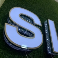 Panneau de signalisation lumineux LED personnalisé, enseigne publicitaire extérieure personnalisée pour spa, salon, café, magasin, étanche IP67