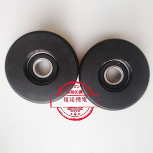 Rueda guía para escaleras mecánicas 100*30*6204, rodillo medidor de velocidad de nylon negro con adhesivo para piezas de escaleras mecánicas - Product Image 3