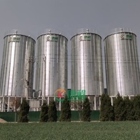 Système d'aération pour silo à riz de 500 à 5000 tonnes, conteneur en acier galvanisé durable, montage facile, garantie 1 an pour l'usine de parboilage des coques de riz