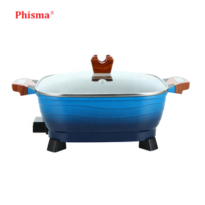 Phisma Venta caliente 220V 1500W antiadherente 6.2l Fondue <span class=keywords><strong>Crock</strong></span> 2-6 personas <span class=keywords><strong>olla</strong></span> caliente China eléctrica para la venta - Product Image 5