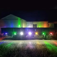 1 pièce, feux de dégagement pour camion à 20 LED, feux de positionnement LED 24V pour éclairage de remorque, lampe latérale de fourgon, LED multicolores rouge, jaune, blanc, bleu