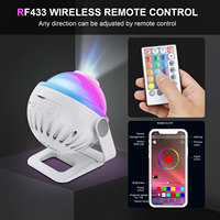 Projecteur d'étoiles télécommandé à gradation Smart App lumières de scène de ciel étoilé avec haut-parleur de musique Led veilleuse pour cadeau d'enfants