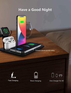 Estación de Carga Inalámbrica 4 en 1, Soporte para Móvil, Cargador Inalámbrico Portátil Universal Fantasy - Product Image 5