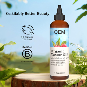 Aceite de ricino prensado en frío puro OEM 100% para el cuero cabelludo, pestañas, cejas, aceite acondicionador, masaje del cuero cabelludo, crecimiento del cabello