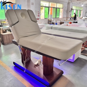 KISEN Wholesale Modern Beauty Salon Furniture Electric Medical 4 Motor Beauty Electric Massage <b>Bed</b> Beauty Heating Facial <b>Bed</b> - Product Image 2
