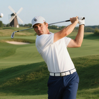 Gorras Deportivas Personalizables Tipo Snapback para Golf, de Poliéster/Algodón, Transpirables e Impermeables, con Cierre de Hebilla Dorada/Cobre, Unisex, para Adultos, Casuales