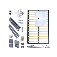 Lit Murphy pliant en acier pleine taille GD avec bureau intégré, gain de place, design moderne, idéal pour petit appartement, chambre d'amis, bureau à domicile