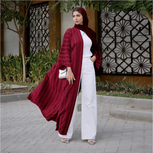 عباءة نسائية إسلامية على الطراز العربي السعودي الشرق أوسطي التقليدي، سترة محبوكة أنيقة للنساء المسلمات - Product Image 2