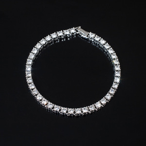 Ajouter au panier Collana Calda Di Bling Bling Degli Uomini Della Catena Di Tennis Di Fascino Di Vendita Di 4mm - Product Image 4