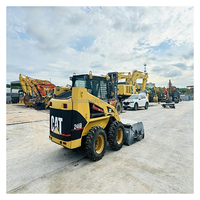 Gebrauchter CAT 246B Mini-Kompaktlader in gutem Zustand, 4x4 Frontlader für Haushalt, Garten und Schneeräumung, leistungsstarker Motor