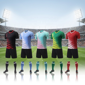 Divisa da <span class=keywords><strong>Calcio</strong></span> in 3 Pezzi con Maglia, Pantaloncini e Calzini, Traspirante e Assorbente, Stampa Personalizzata Disponibile, per Allenamento di Squadra - Product Image 3