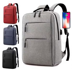 Sac à dos personnalisé avec logo pour hommes d'affaires, étudiants, voyageurs, en polyester, avec port USB, imperméable, design pour ordinateur portable, sac à dos scolaire - Product Image 2