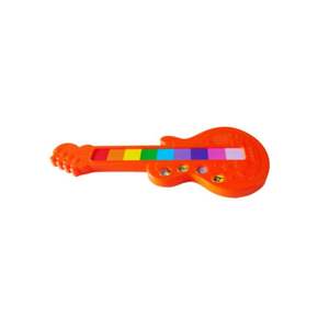 Giocattolo educativo per chitarra in plastica avventurosa a 13 pulsanti per i bambini per esplorare musica e storie per imparare melodie e racconti - Product Image 3