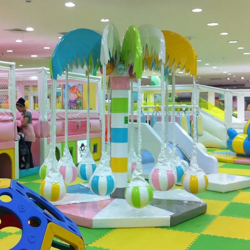 High Quality Kids Space Theme Indoor Playground With Big Slides For Sale