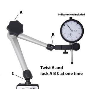Calibrador de dial de alta calidad con soporte magnético, ajuste fino - Product Image 4