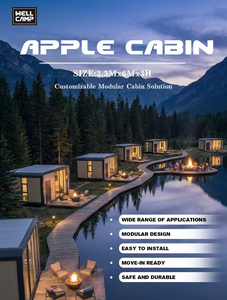 WELLCAMP Apple Cabin Casa Cápsula Modular Prefabricada, Cabaña de Resort, Glamping Pod, Alojamiento de Hotel de Lujo, Proyecto en Indonesia - Product Image 6