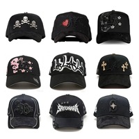 Casquette de sport pour homme de qualité supérieure, modèle Barbas, à calotte courbée, visière en daim noir, 5 panneaux, style A-Frame