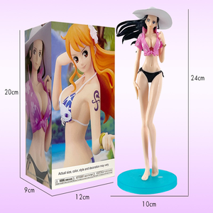 Figuras De <span class=keywords><strong>One</strong></span> <span class=keywords><strong>Piece</strong></span> Shining Charm Summer Swimwear Scene Nami <span class=keywords><strong>Robin</strong></span> Empres Shirahoshi Anime Doll Figures Set para colección - Product Image 5