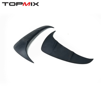 Divisores de Esquina Aerodinámicos para Parachoques Trasero de Fiat Abarth 500 595, Accesorios Decorativos Exteriores para Auto, Resina Fibra Preimpregnada